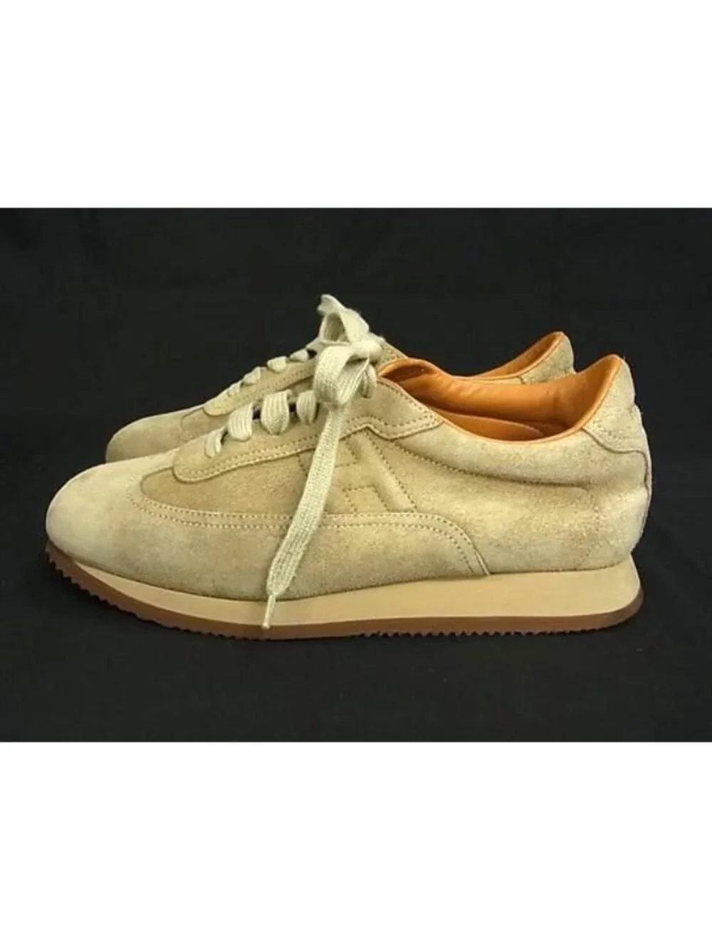 Hermes Quick Suede Shoes Beige